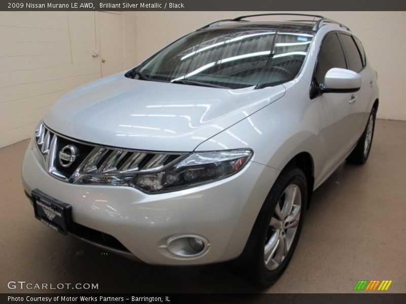 Brilliant Silver Metallic / Black 2009 Nissan Murano LE AWD