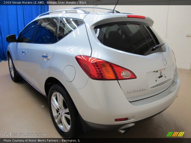 Brilliant Silver Metallic / Black 2009 Nissan Murano LE AWD