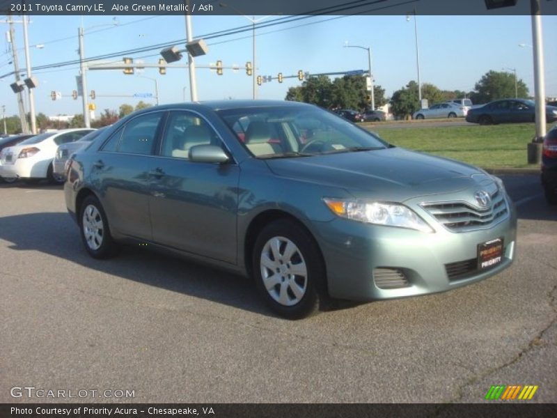 Aloe Green Metallic / Ash 2011 Toyota Camry LE