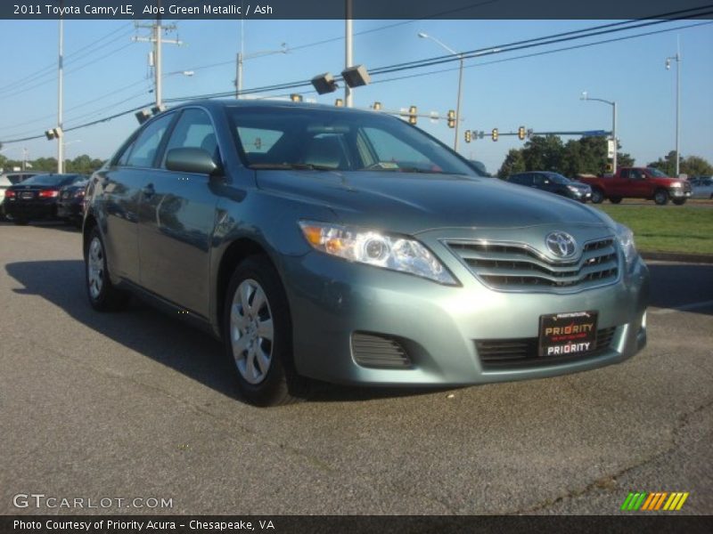 Aloe Green Metallic / Ash 2011 Toyota Camry LE