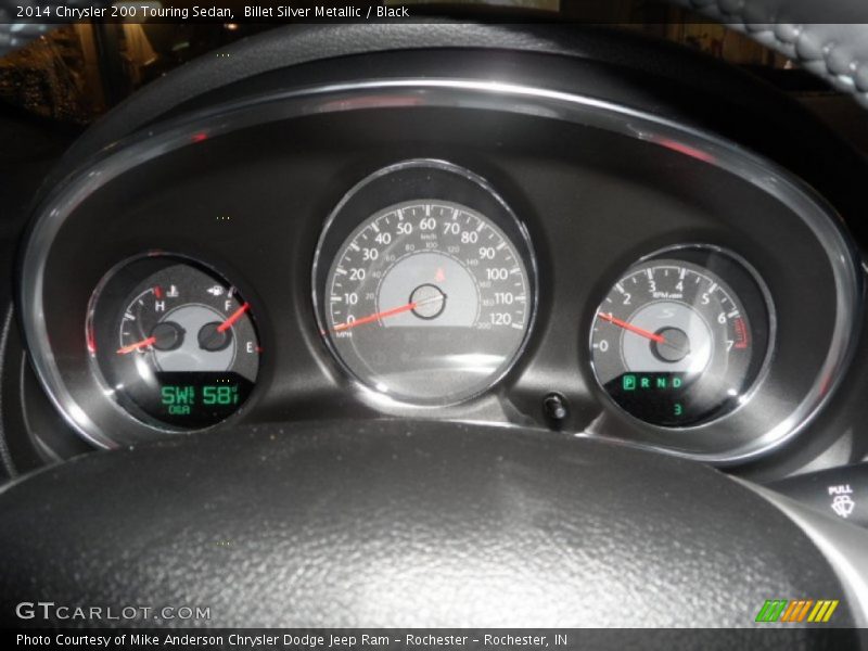 Billet Silver Metallic / Black 2014 Chrysler 200 Touring Sedan