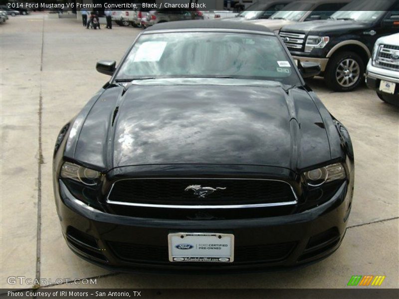 Black / Charcoal Black 2014 Ford Mustang V6 Premium Convertible