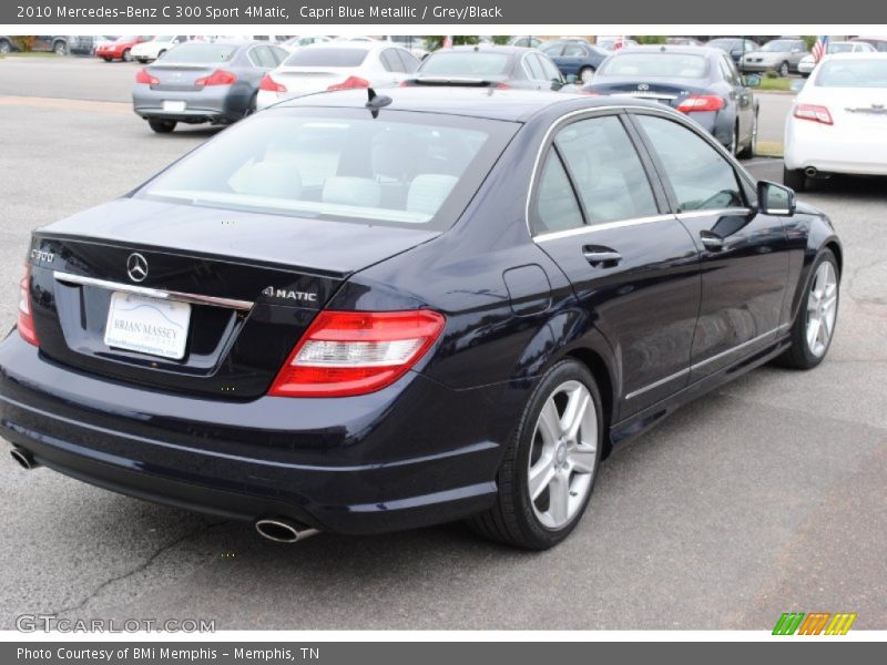 Capri Blue Metallic / Grey/Black 2010 Mercedes-Benz C 300 Sport 4Matic