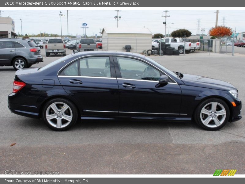 Capri Blue Metallic / Grey/Black 2010 Mercedes-Benz C 300 Sport 4Matic