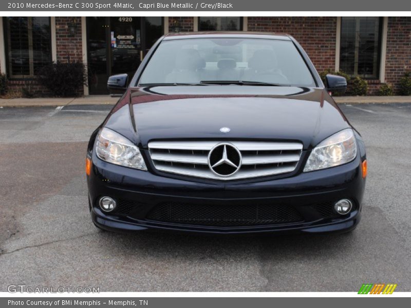 Capri Blue Metallic / Grey/Black 2010 Mercedes-Benz C 300 Sport 4Matic