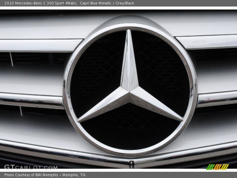 Capri Blue Metallic / Grey/Black 2010 Mercedes-Benz C 300 Sport 4Matic