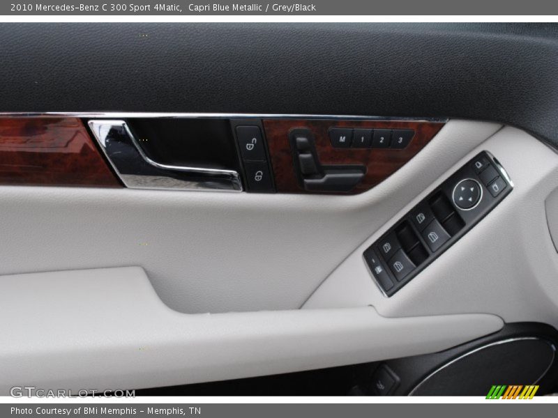 Capri Blue Metallic / Grey/Black 2010 Mercedes-Benz C 300 Sport 4Matic