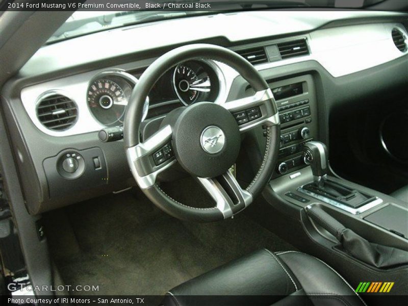 Black / Charcoal Black 2014 Ford Mustang V6 Premium Convertible