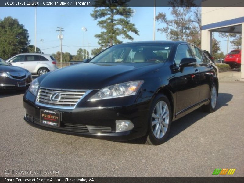 Obsidian Black / Parchment 2010 Lexus ES 350