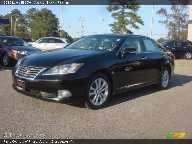 Obsidian Black / Parchment 2010 Lexus ES 350