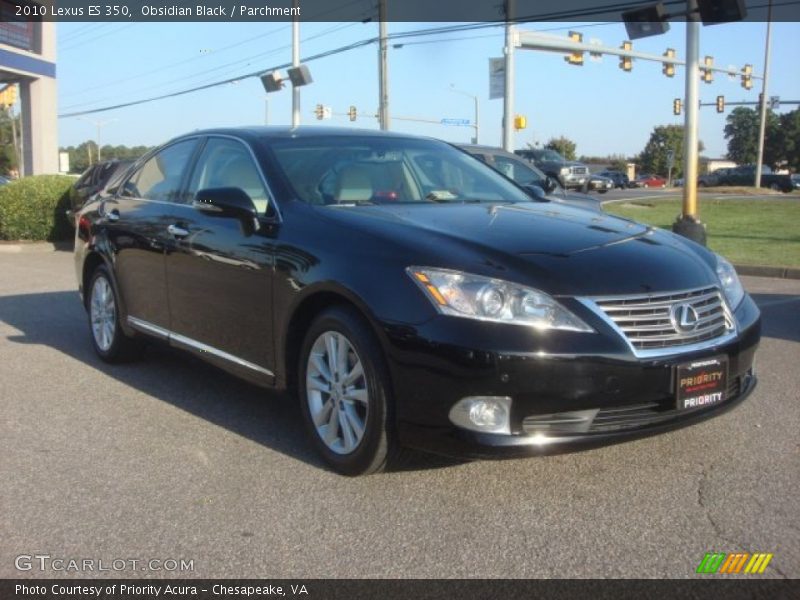 Obsidian Black / Parchment 2010 Lexus ES 350