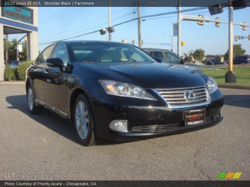 Obsidian Black / Parchment 2010 Lexus ES 350