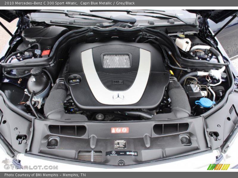 Capri Blue Metallic / Grey/Black 2010 Mercedes-Benz C 300 Sport 4Matic