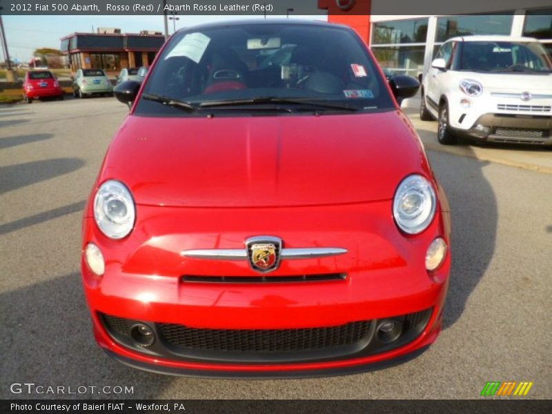 Rosso (Red) / Abarth Rosso Leather (Red) 2012 Fiat 500 Abarth