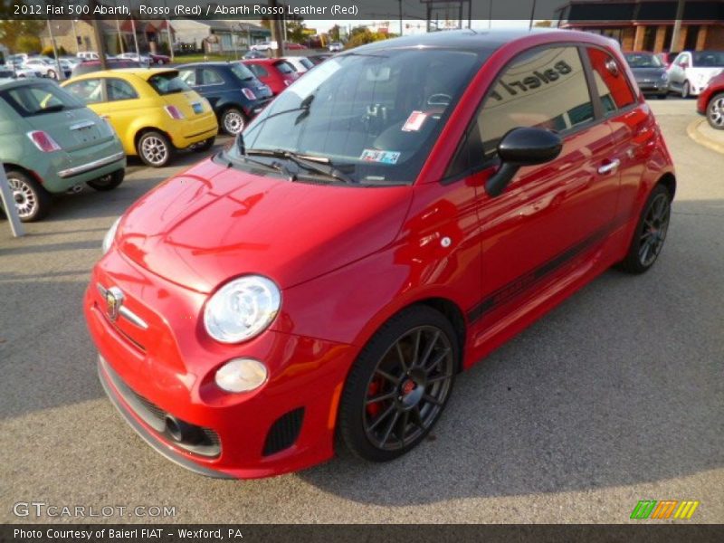 Rosso (Red) / Abarth Rosso Leather (Red) 2012 Fiat 500 Abarth