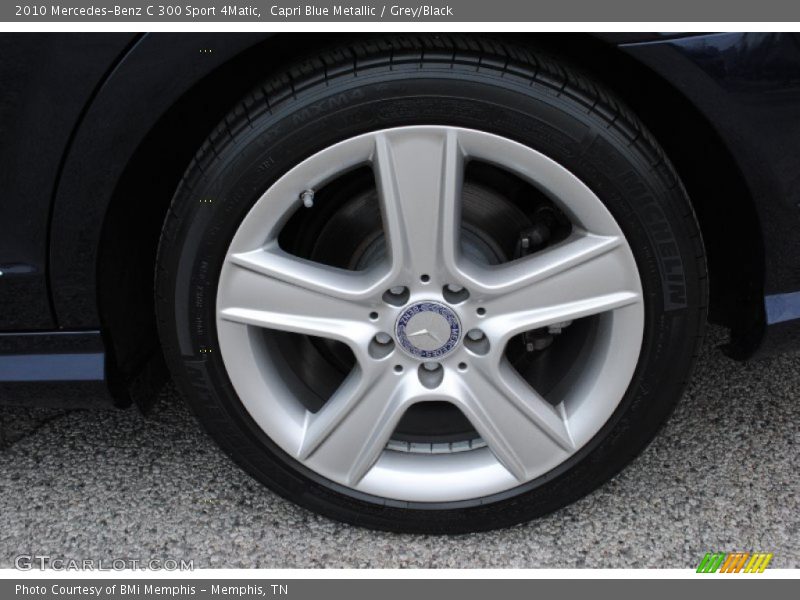 Capri Blue Metallic / Grey/Black 2010 Mercedes-Benz C 300 Sport 4Matic