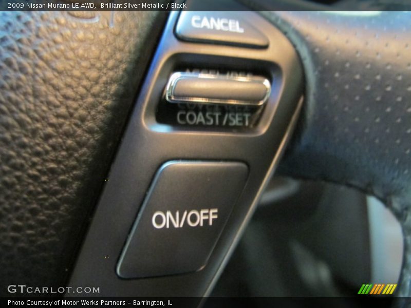 Brilliant Silver Metallic / Black 2009 Nissan Murano LE AWD