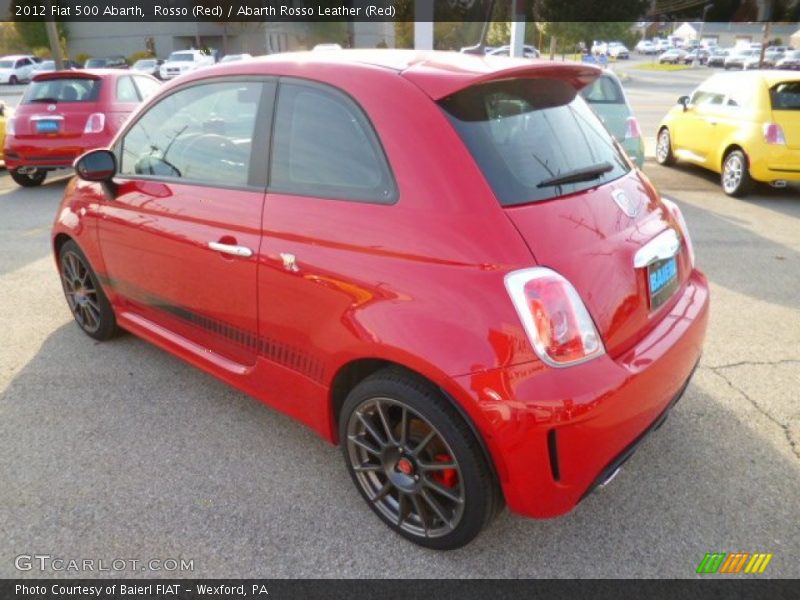 Rosso (Red) / Abarth Rosso Leather (Red) 2012 Fiat 500 Abarth