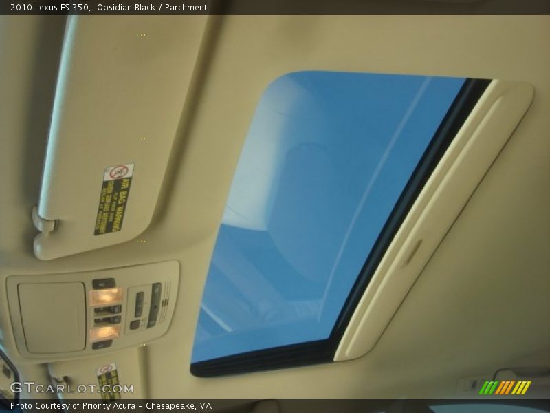 Obsidian Black / Parchment 2010 Lexus ES 350