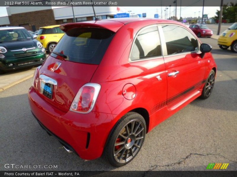 Rosso (Red) / Abarth Rosso Leather (Red) 2012 Fiat 500 Abarth
