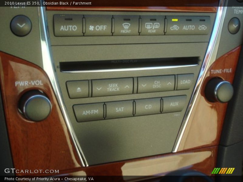 Obsidian Black / Parchment 2010 Lexus ES 350