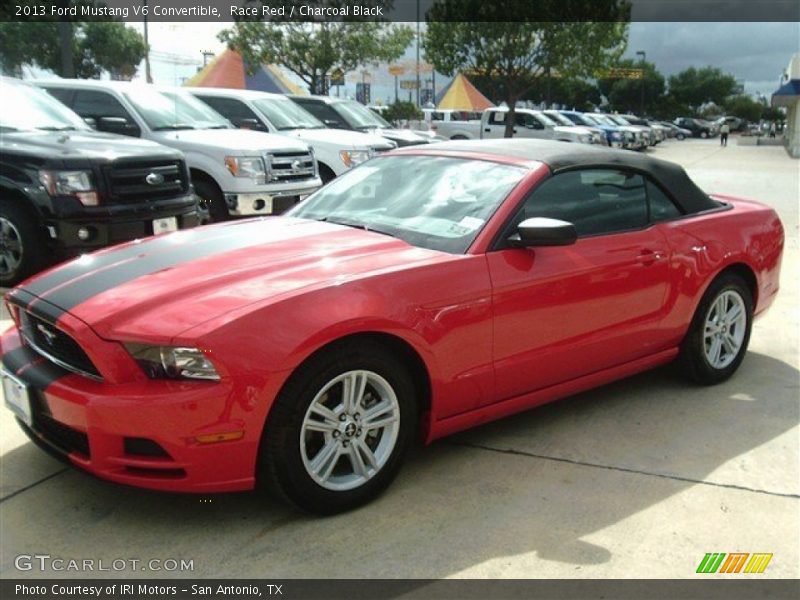 Race Red / Charcoal Black 2013 Ford Mustang V6 Convertible