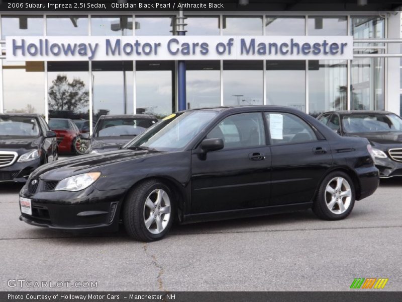 Obsidian Black Pearl / Anthracite Black 2006 Subaru Impreza 2.5i Sedan