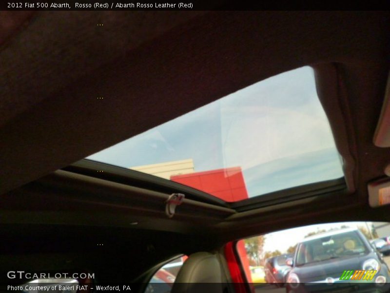 Sunroof of 2012 500 Abarth