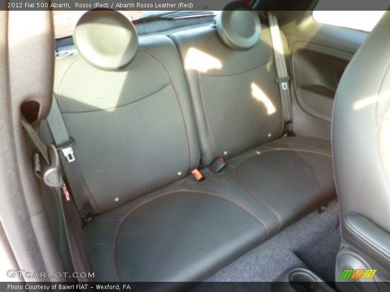 Rear Seat of 2012 500 Abarth