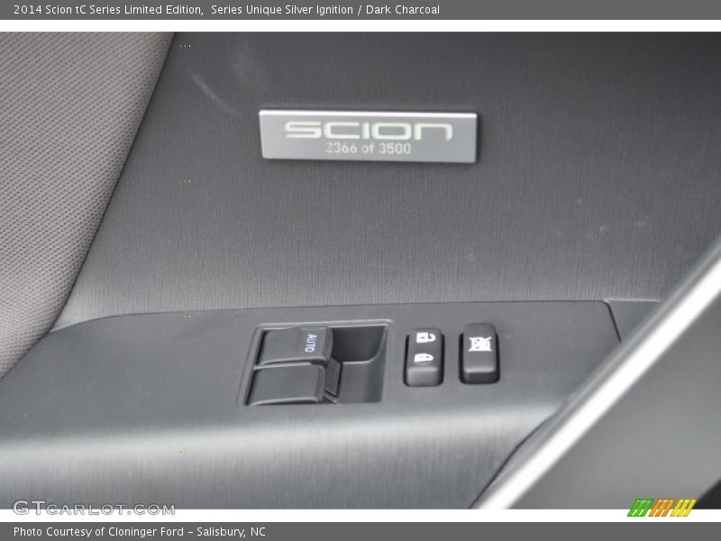 Series Unique Silver Ignition / Dark Charcoal 2014 Scion tC Series Limited Edition