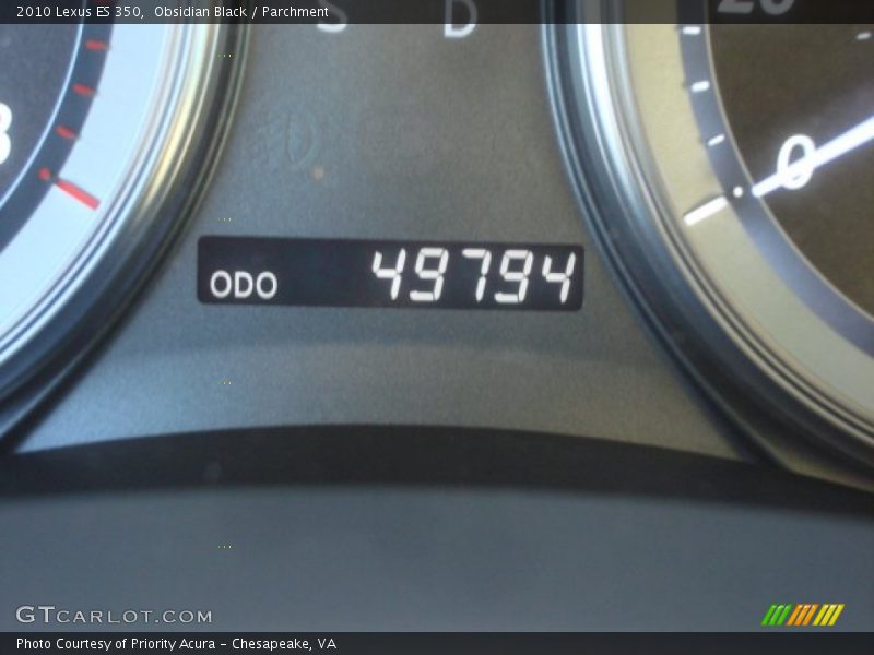 Obsidian Black / Parchment 2010 Lexus ES 350