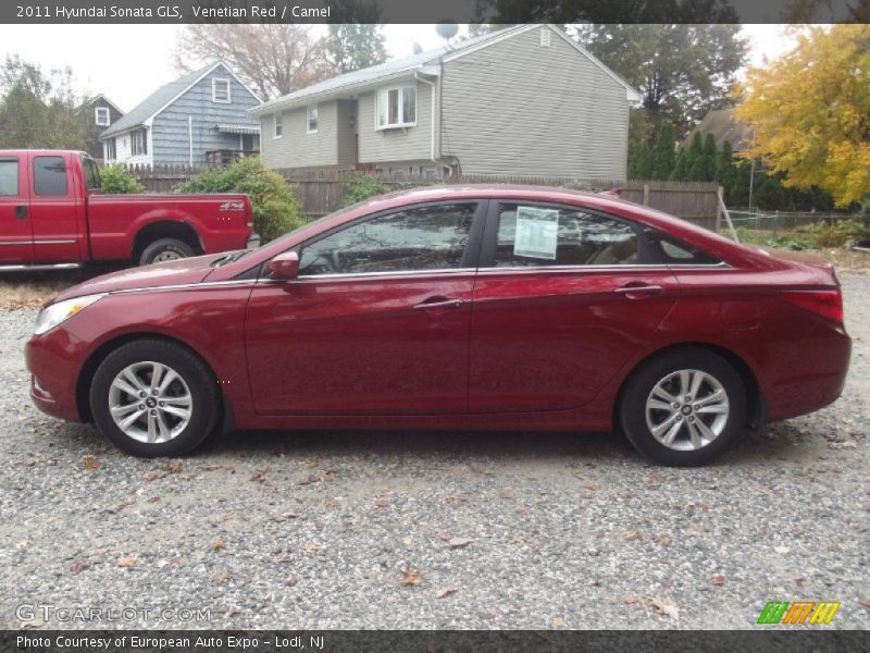 Venetian Red / Camel 2011 Hyundai Sonata GLS