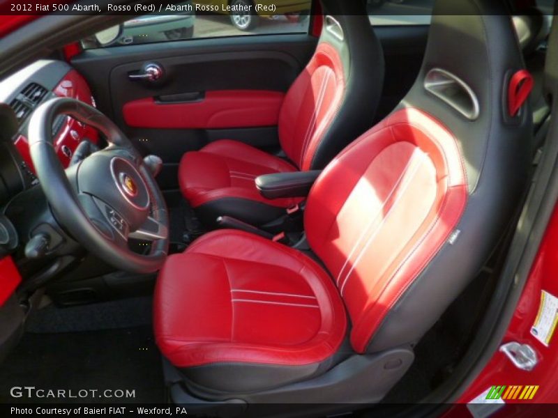 Front Seat of 2012 500 Abarth