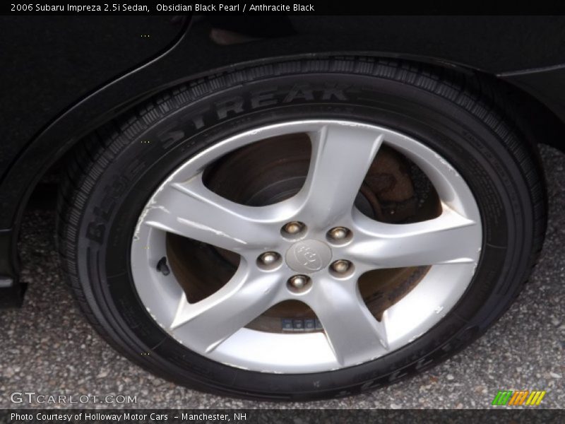 Obsidian Black Pearl / Anthracite Black 2006 Subaru Impreza 2.5i Sedan