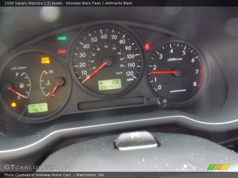 Obsidian Black Pearl / Anthracite Black 2006 Subaru Impreza 2.5i Sedan