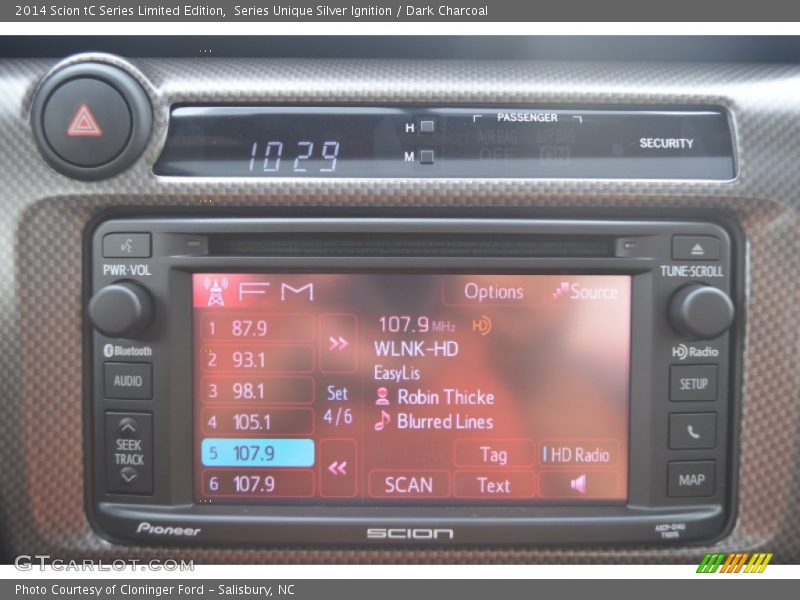 Series Unique Silver Ignition / Dark Charcoal 2014 Scion tC Series Limited Edition