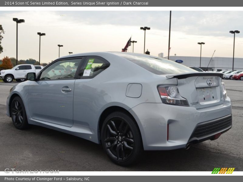 Series Unique Silver Ignition / Dark Charcoal 2014 Scion tC Series Limited Edition