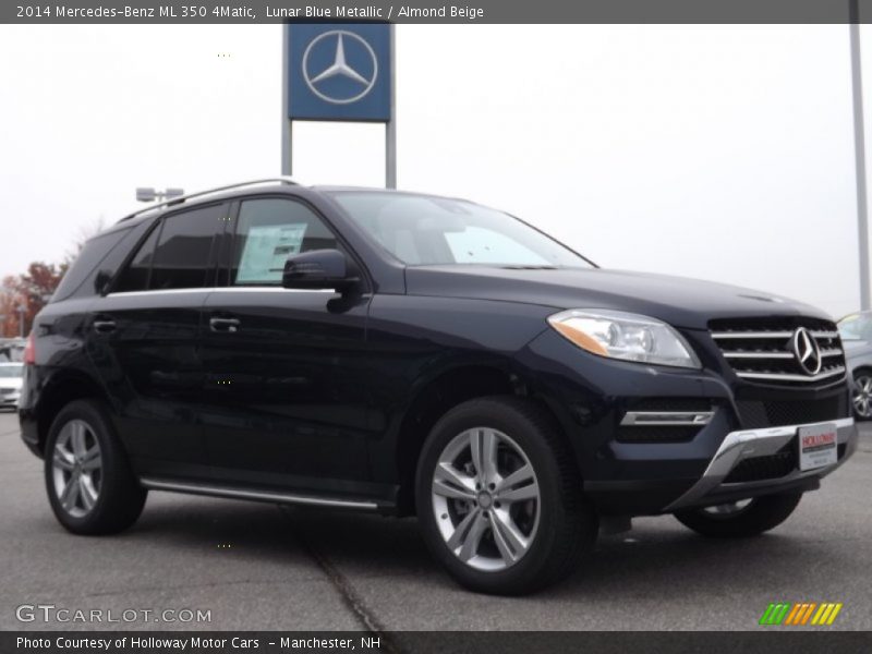 Lunar Blue Metallic / Almond Beige 2014 Mercedes-Benz ML 350 4Matic