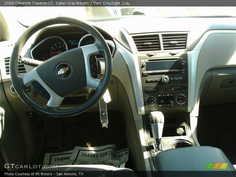 Cyber Gray Metallic / Dark Gray/Light Gray 2009 Chevrolet Traverse LT