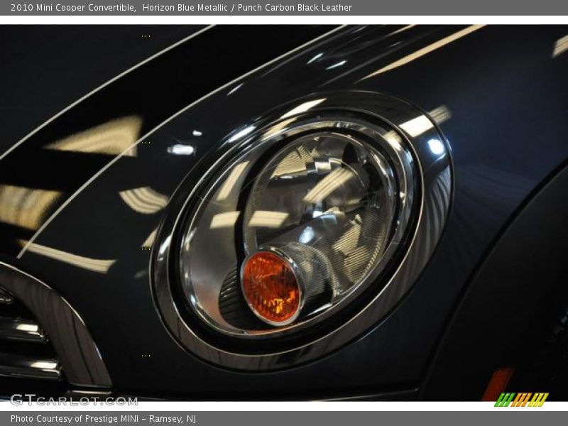 Horizon Blue Metallic / Punch Carbon Black Leather 2010 Mini Cooper Convertible