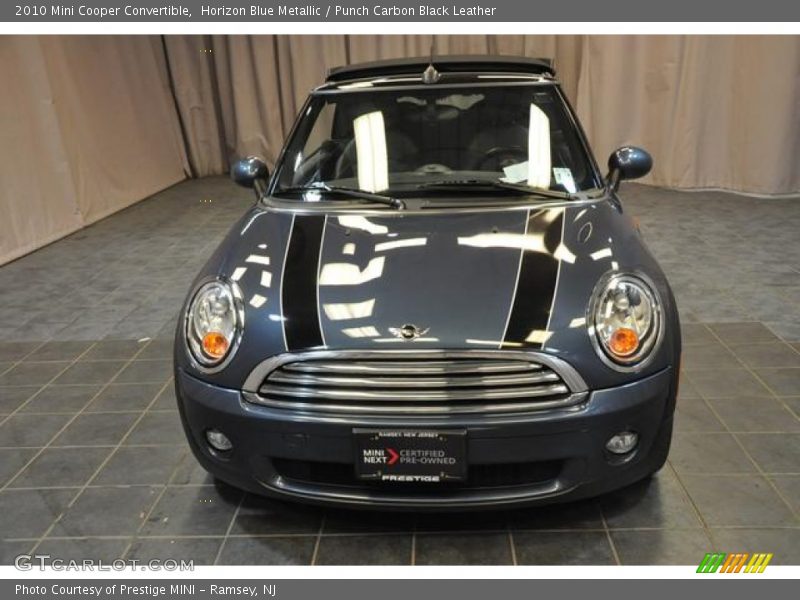 Horizon Blue Metallic / Punch Carbon Black Leather 2010 Mini Cooper Convertible