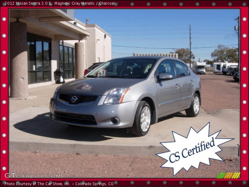 Magnetic Gray Metallic / Charcoal 2012 Nissan Sentra 2.0 S