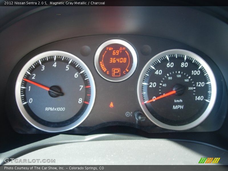 Magnetic Gray Metallic / Charcoal 2012 Nissan Sentra 2.0 S