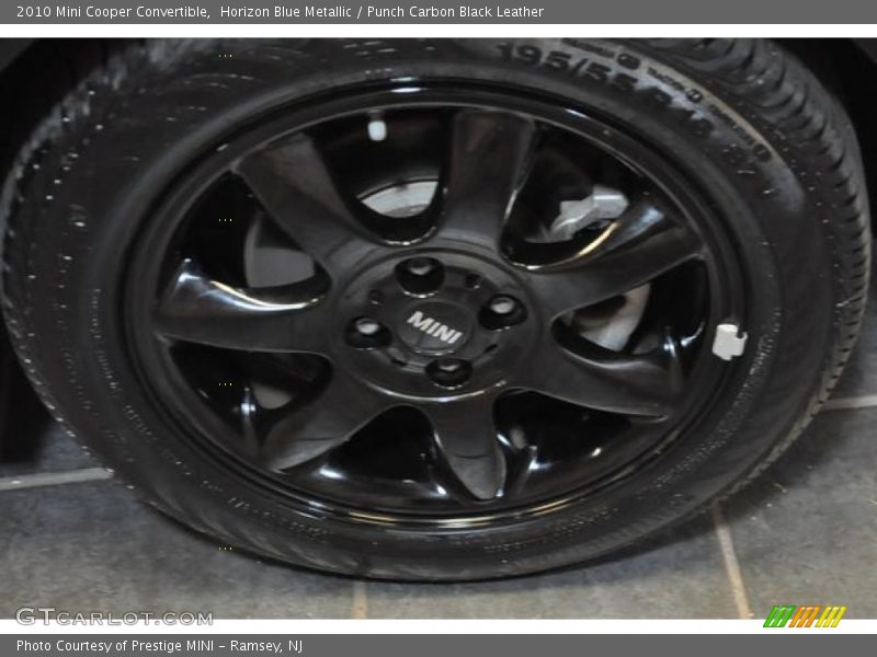 Horizon Blue Metallic / Punch Carbon Black Leather 2010 Mini Cooper Convertible