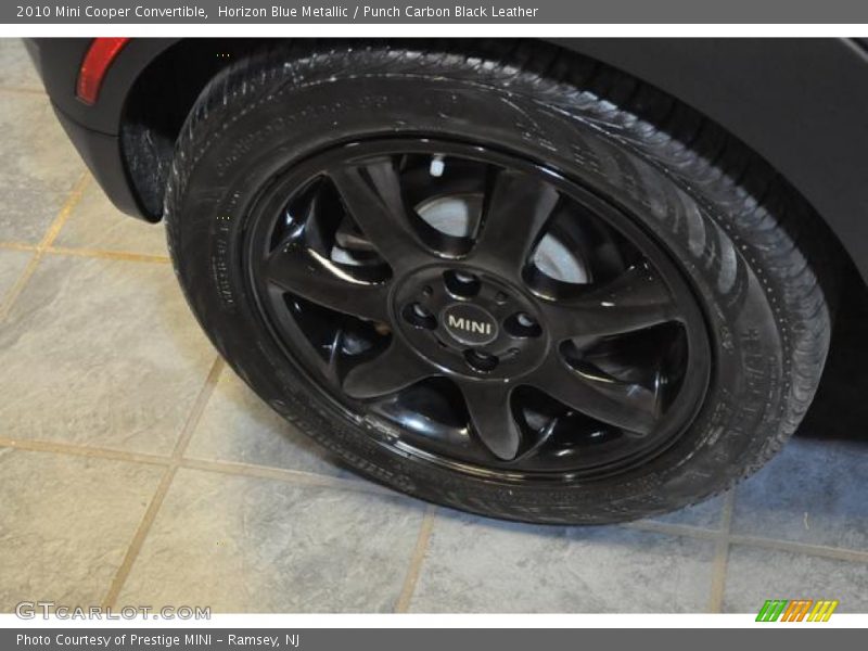 Horizon Blue Metallic / Punch Carbon Black Leather 2010 Mini Cooper Convertible