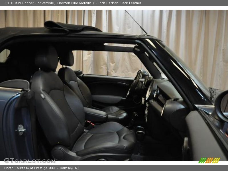 Horizon Blue Metallic / Punch Carbon Black Leather 2010 Mini Cooper Convertible