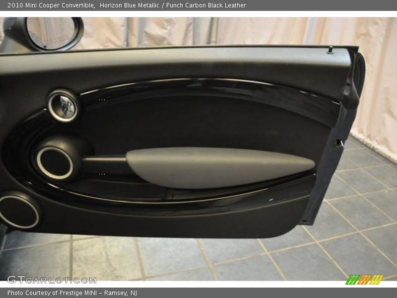 Horizon Blue Metallic / Punch Carbon Black Leather 2010 Mini Cooper Convertible