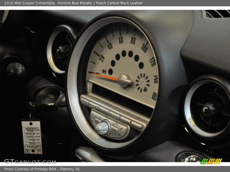 Horizon Blue Metallic / Punch Carbon Black Leather 2010 Mini Cooper Convertible