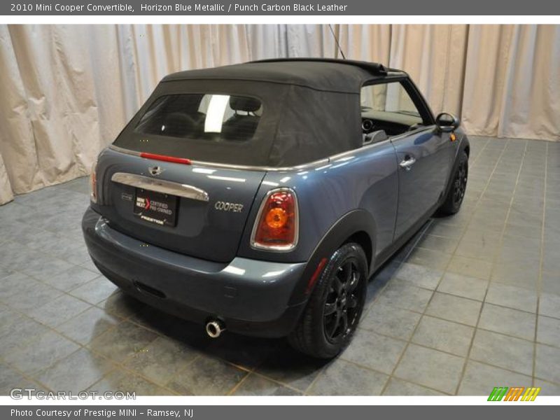 Horizon Blue Metallic / Punch Carbon Black Leather 2010 Mini Cooper Convertible