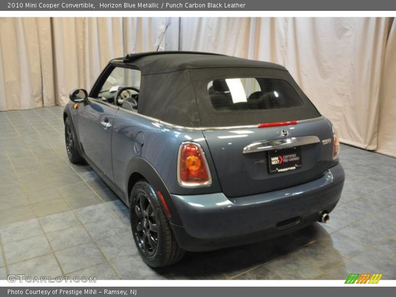 Horizon Blue Metallic / Punch Carbon Black Leather 2010 Mini Cooper Convertible